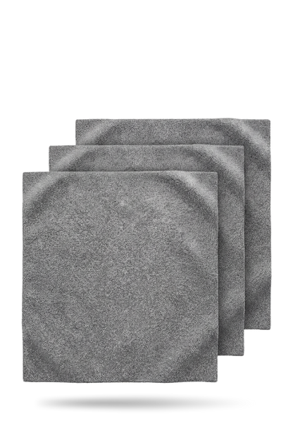 BLACKLINE Everyday Microfiber Towels edgeless 4-pack in gray for vehicle cleaning on Tampa Home & Garden Store