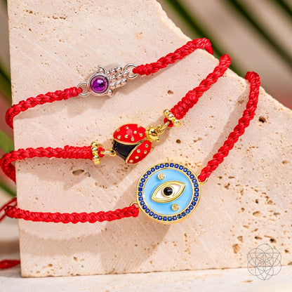 Evil Eye Guardian - Four-Strand Red String Bracelet - Tampa Home & Garden Store