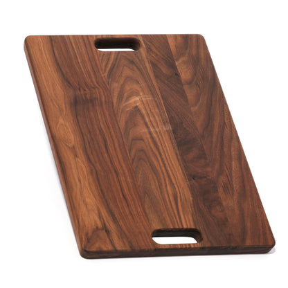 Walnut cutting board 18x12 in with built-in handles on Tampa Home & Garden Store