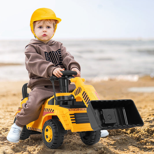 Excavator Digger Toy with Adjustable Bucket-Yellow - Tampa Home & Garden Store