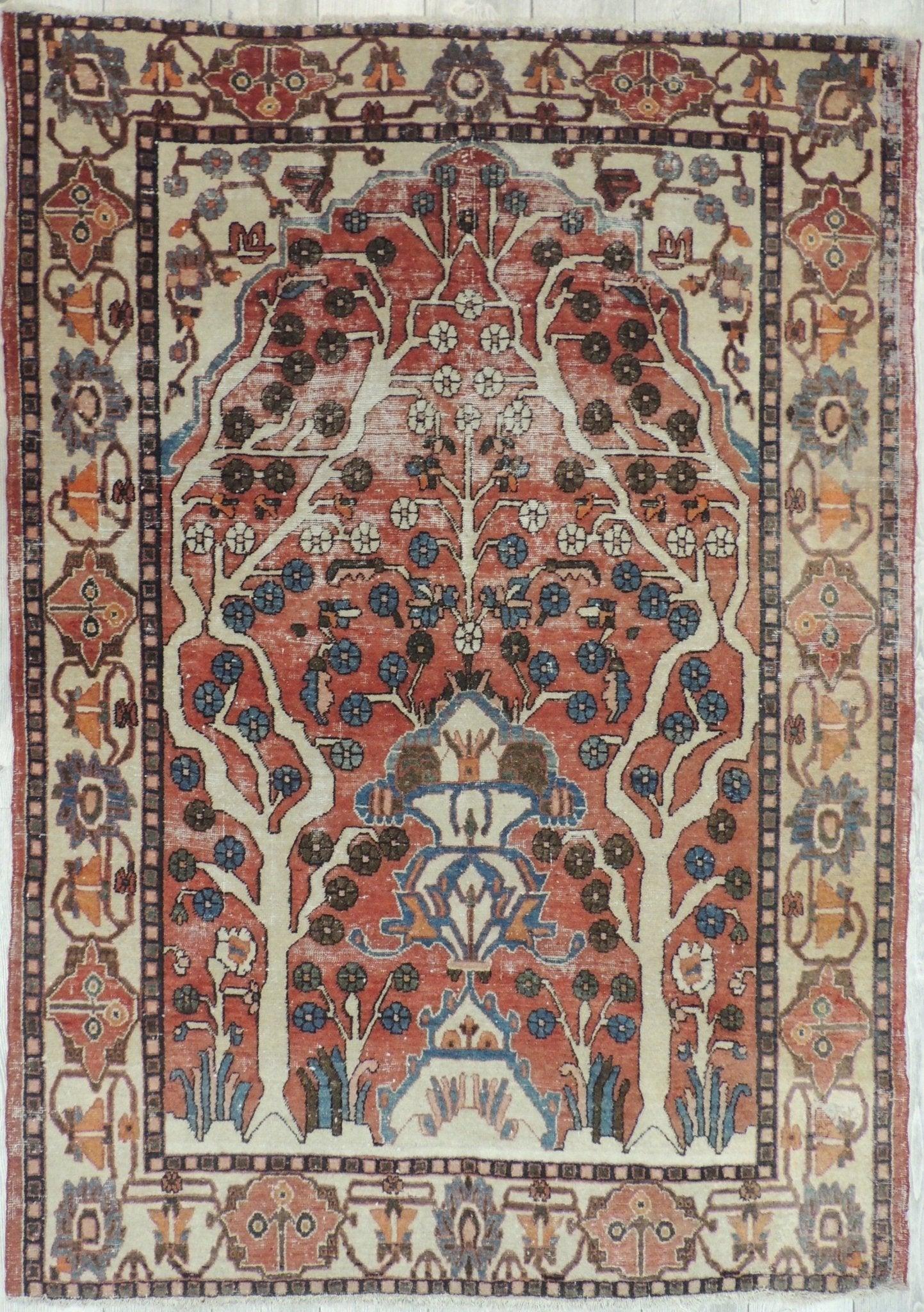 Exquisite Distressed Fine Persian Area Rug 5x7 Ft - Tampa Home & Garden Store