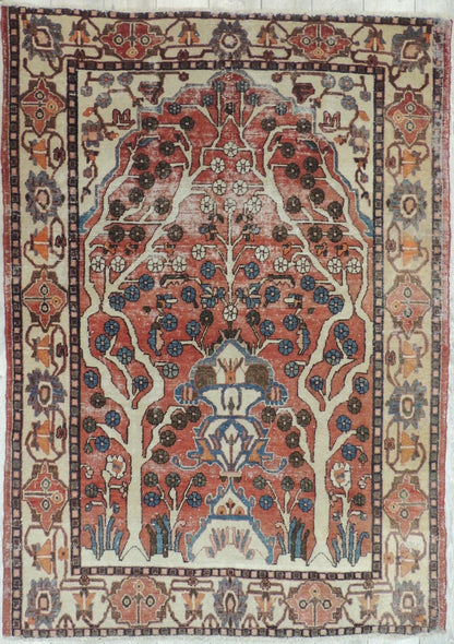 Exquisite Distressed Fine Persian Area Rug 5x7 Ft - Tampa Home & Garden Store