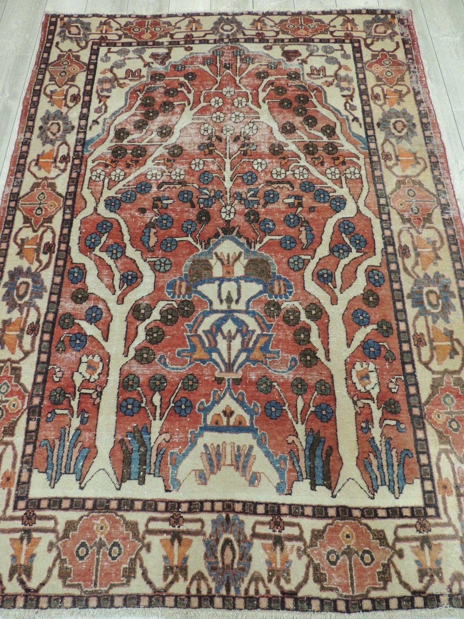 Exquisite Distressed Fine Persian Area Rug 5x7 Ft - Tampa Home & Garden Store