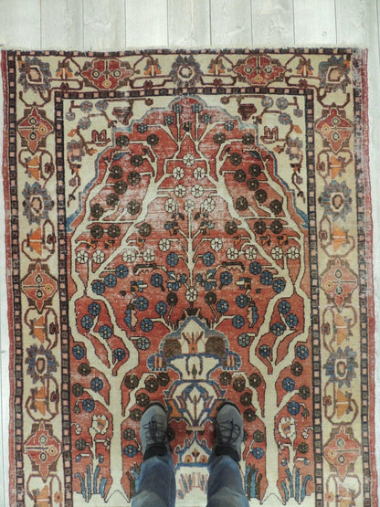 Exquisite Distressed Fine Persian Area Rug 5x7 Ft - Tampa Home & Garden Store