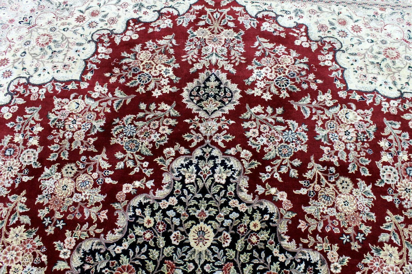 Exquisite Mint Hand-Knotted Peshawar Oriental Wool Rug – 9' x 12' - Tampa Home & Garden Store