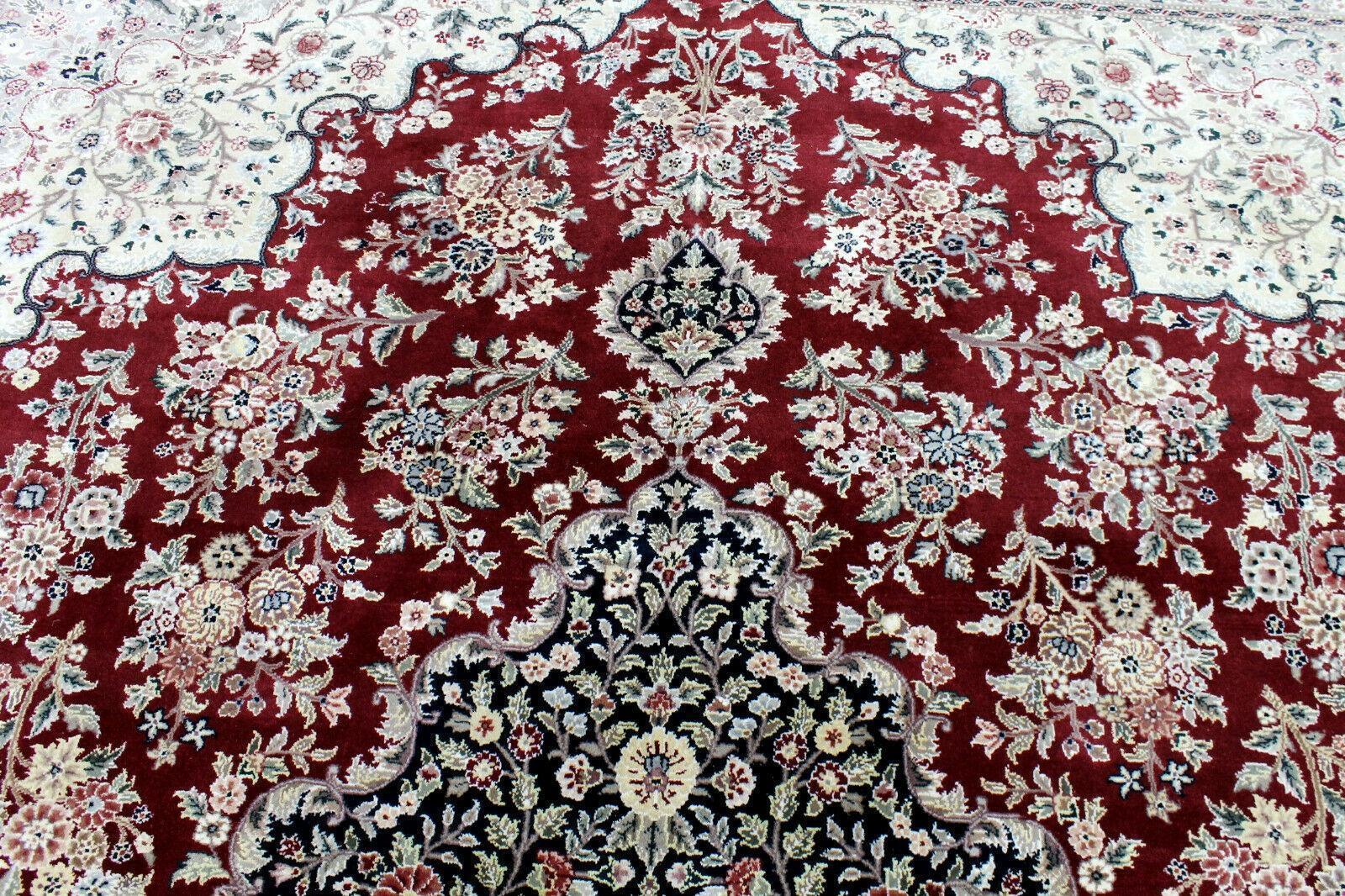 Exquisite Mint Hand-Knotted Peshawar Oriental Wool Rug – 9' x 12' - Tampa Home & Garden Store