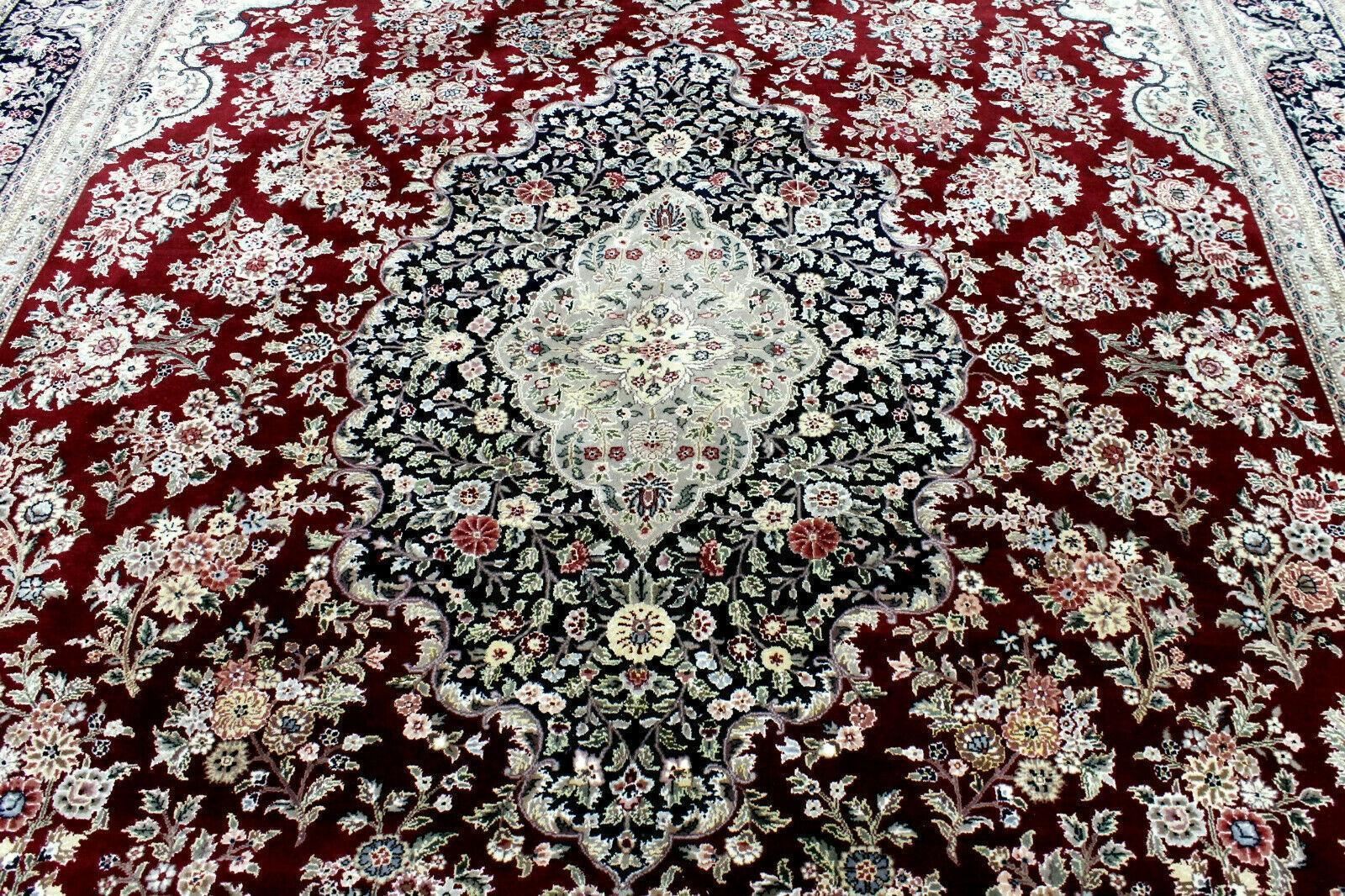 Exquisite Mint Hand-Knotted Peshawar Oriental Wool Rug – 9' x 12' - Tampa Home & Garden Store