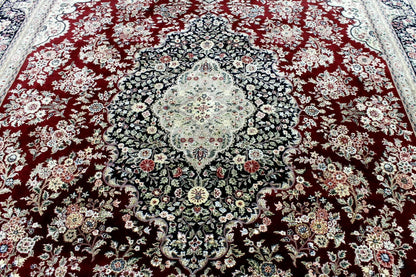 Exquisite Mint Hand-Knotted Peshawar Oriental Wool Rug – 9' x 12' - Tampa Home & Garden Store