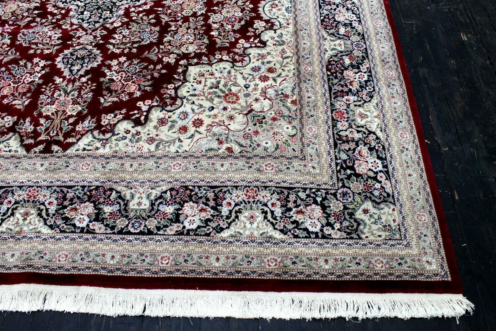Exquisite Mint Hand-Knotted Peshawar Oriental Wool Rug – 9' x 12' - Tampa Home & Garden Store