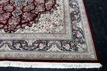 Exquisite Mint Hand-Knotted Peshawar Oriental Wool Rug – 9' x 12' - Tampa Home & Garden Store