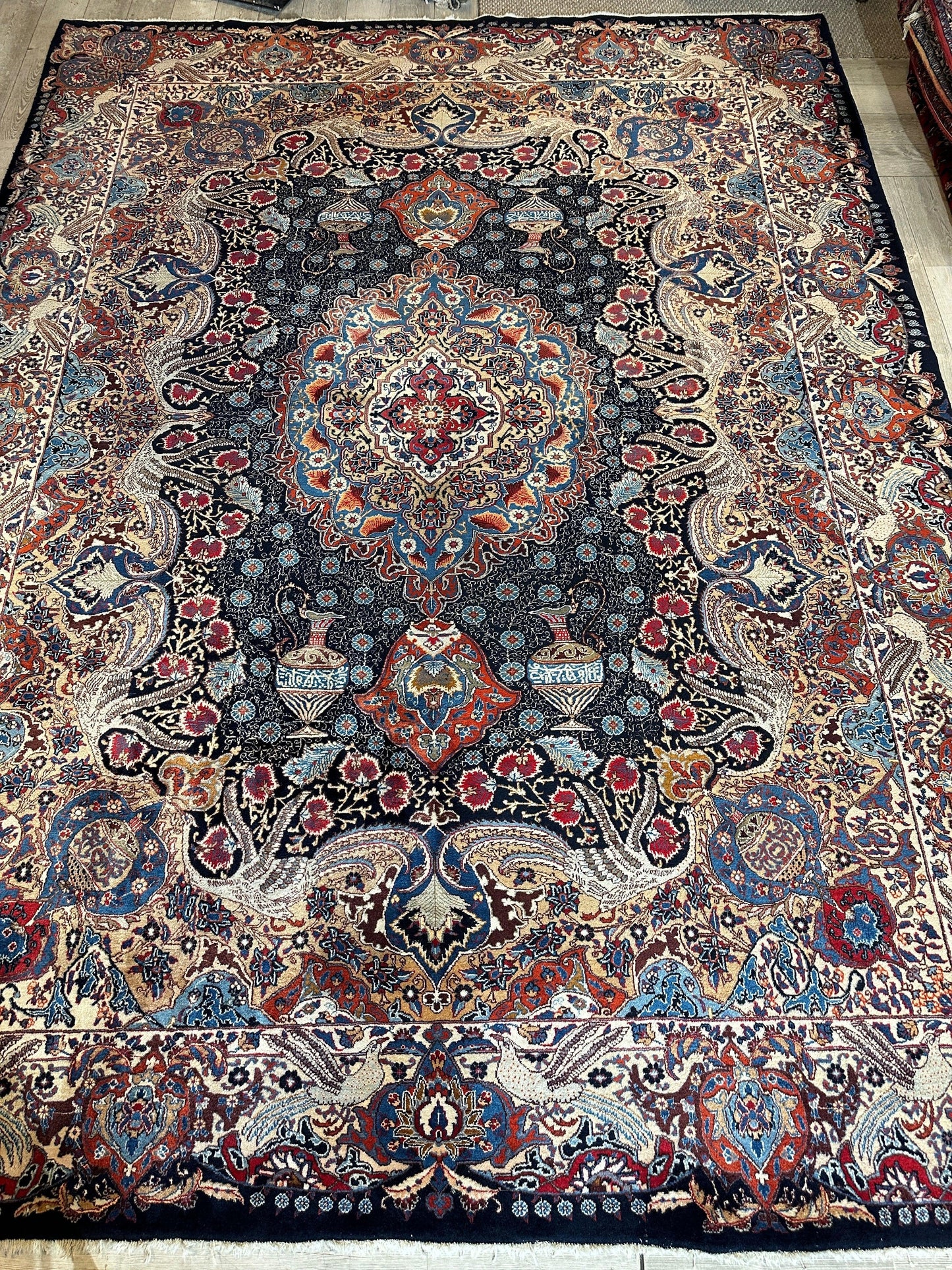 Exquisite Persian Kashmar Rug 9’11” x 13’3” - Tampa Home & Garden Store