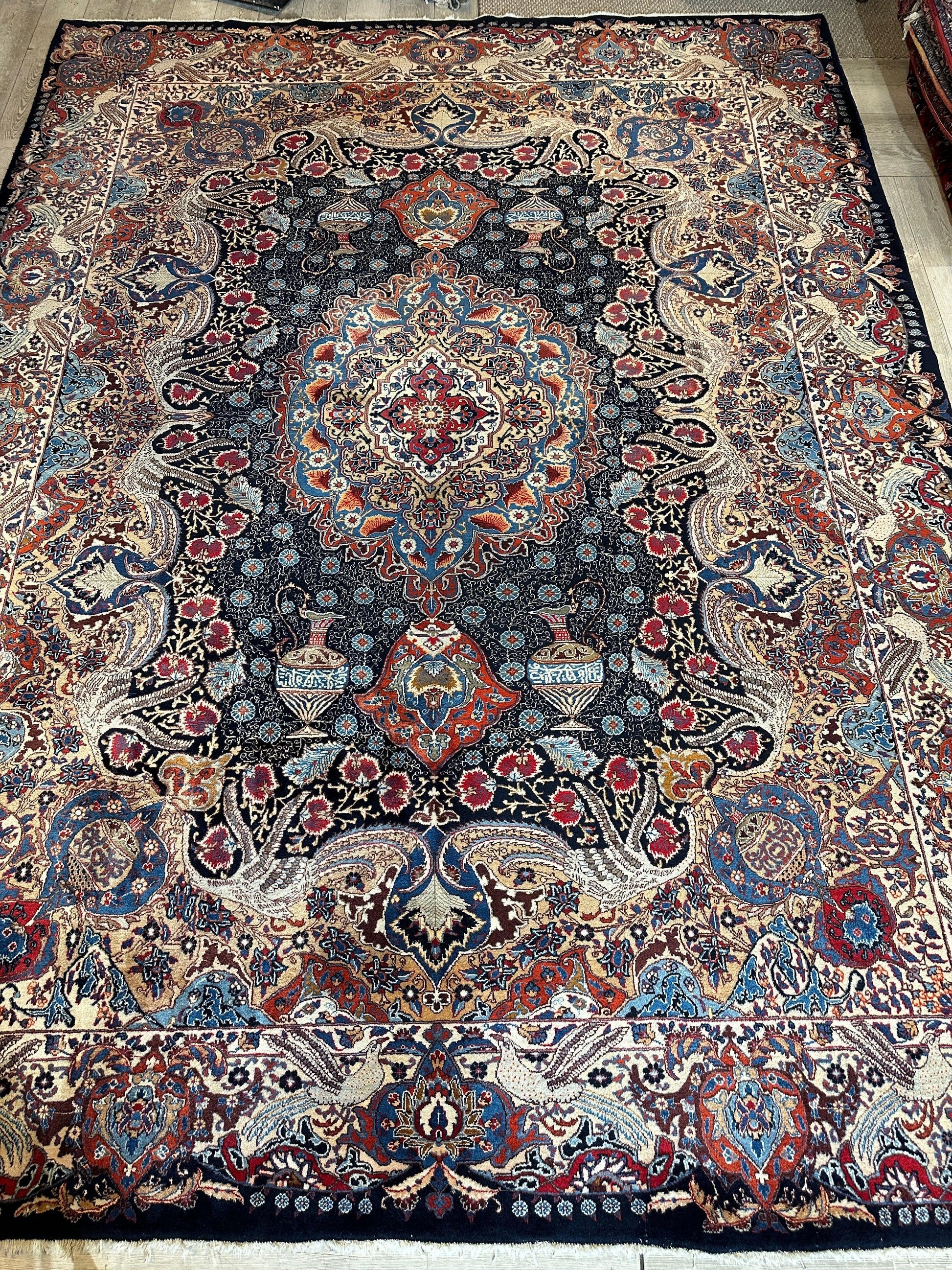Exquisite Persian Kashmar Rug 9’11” x 13’3” - Tampa Home & Garden Store