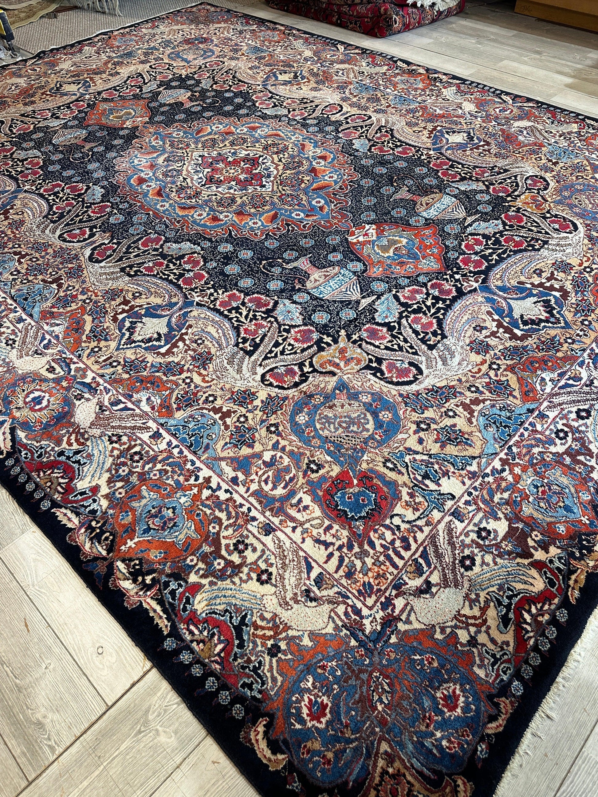 Exquisite Persian Kashmar Rug 9’11” x 13’3” - Tampa Home & Garden Store