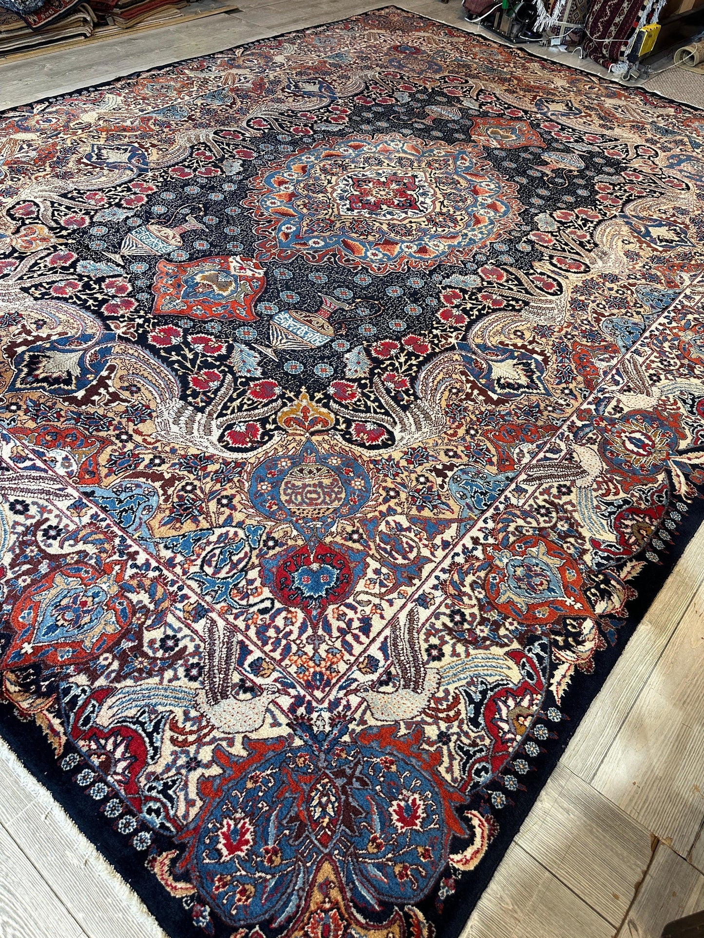 Exquisite Persian Kashmar Rug 9’11” x 13’3” - Tampa Home & Garden Store