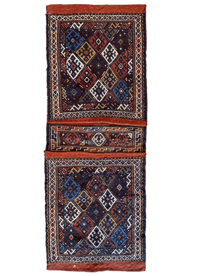 Exquisite Persian Qashqai Nomadic Vintage Khorjin ‘Saddle bag’ - Tampa Home & Garden Store
