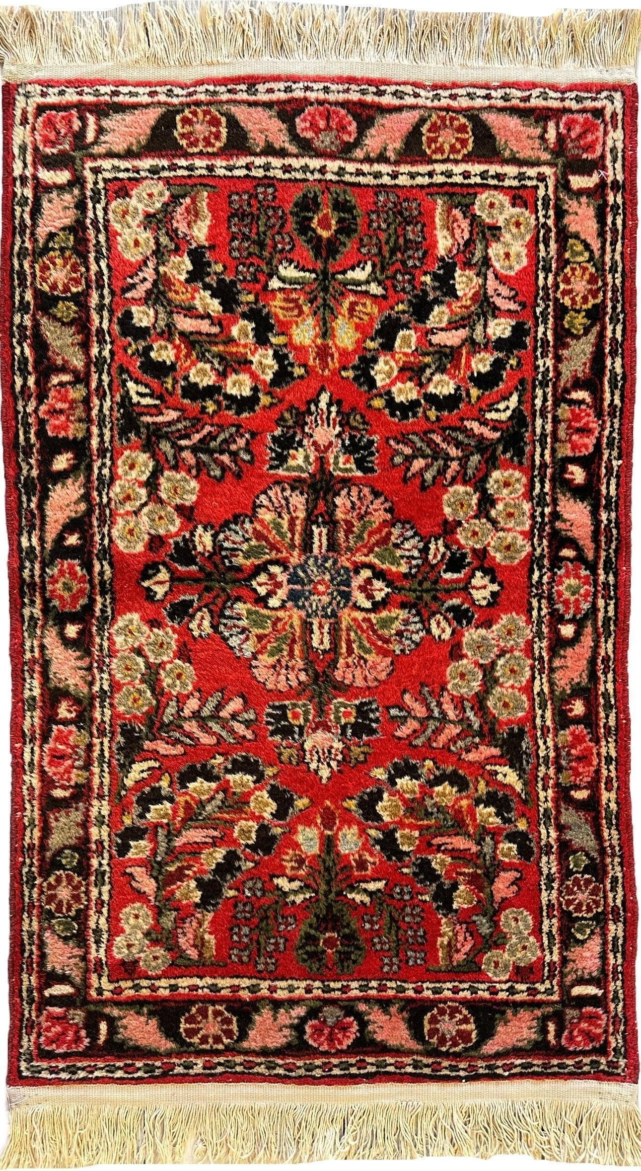 Exquisite Small Sarouk Rug 1'10''x3 Ft - Tampa Home & Garden Store