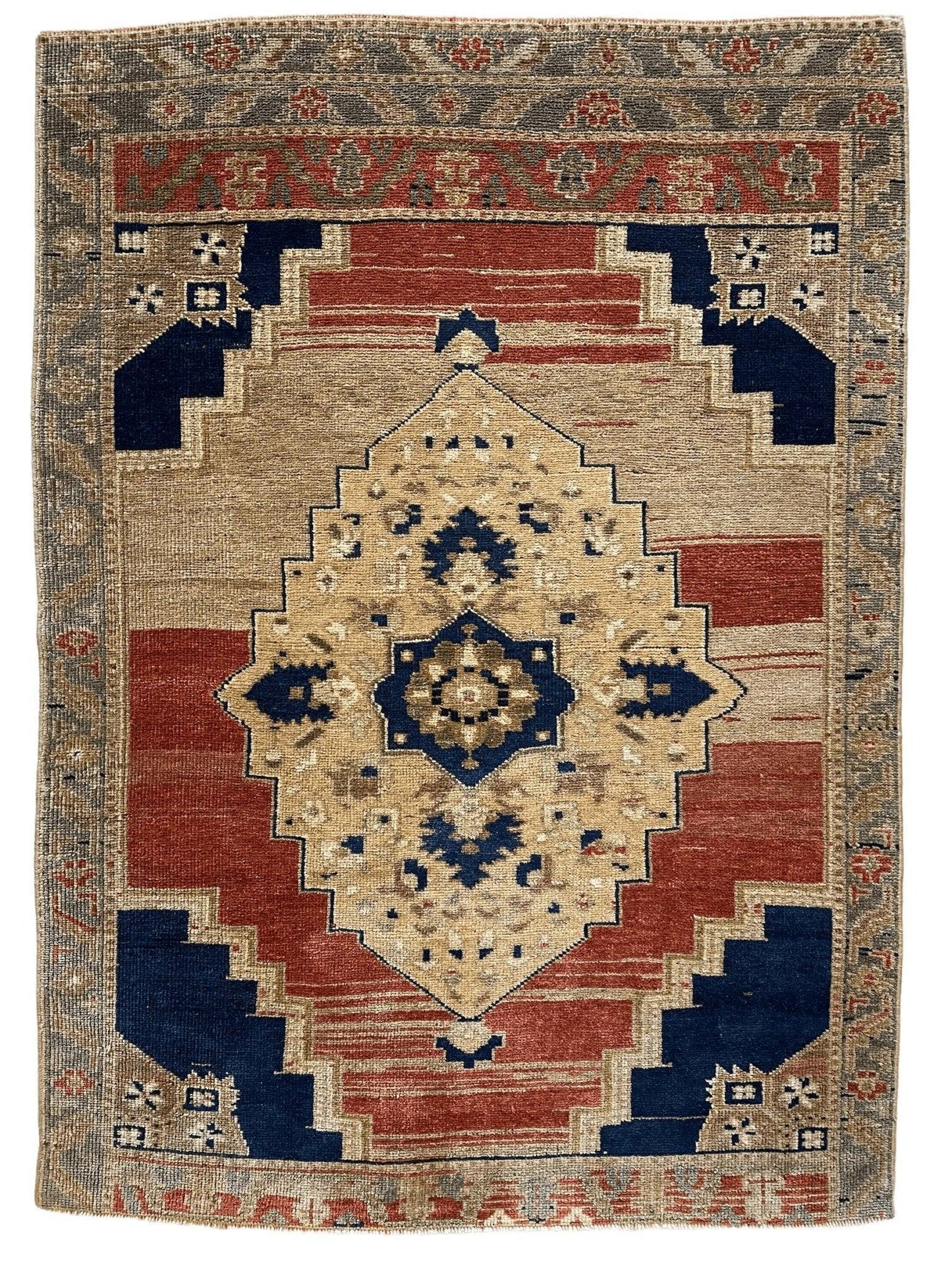 Exquisite handmade oushak rug 3'7''x5' - Tampa Home & Garden Store