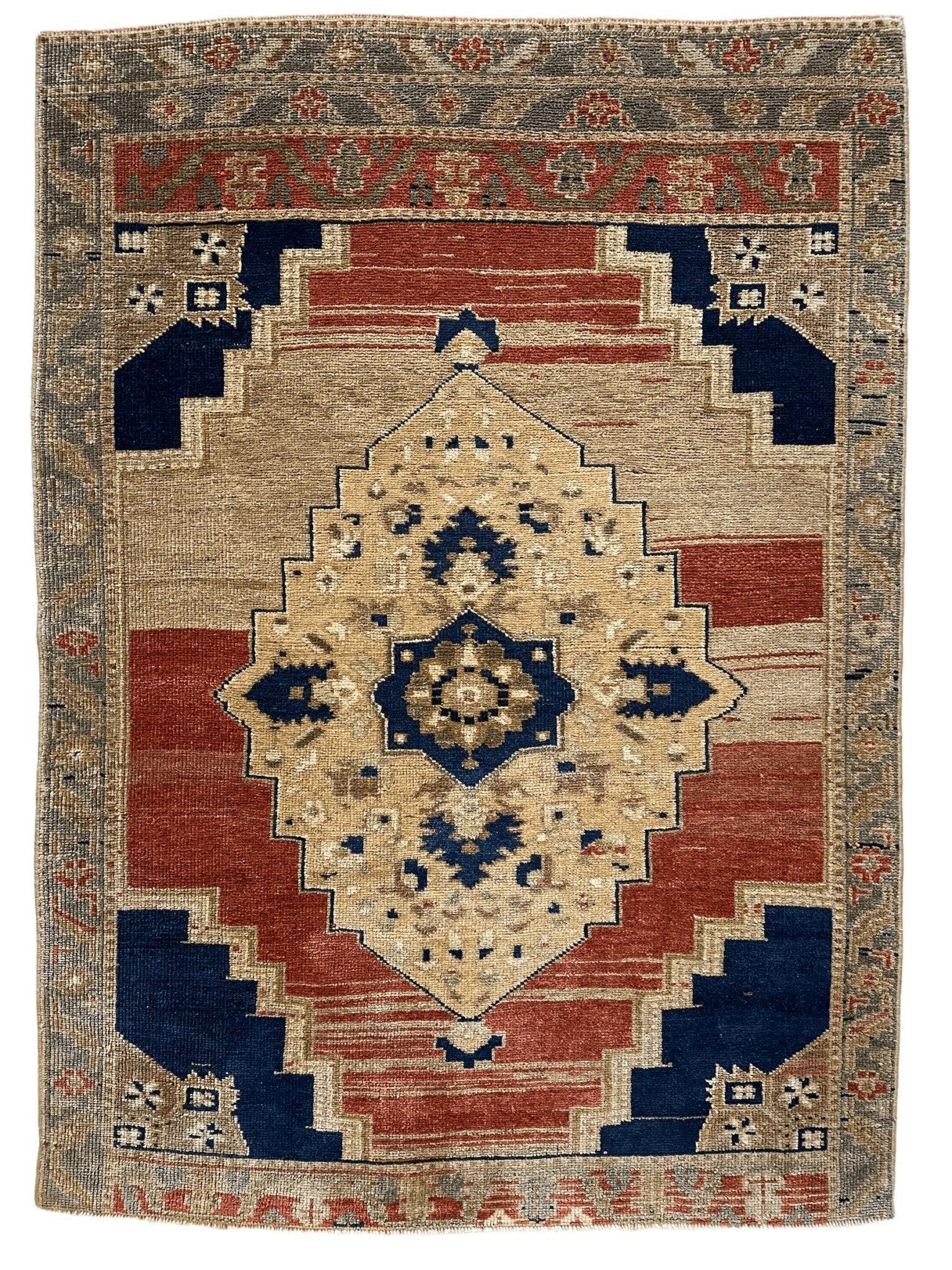 Exquisite handmade oushak rug 3'7''x5' - Tampa Home & Garden Store