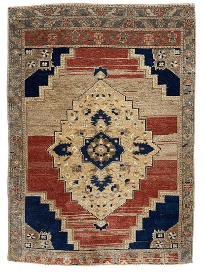 Exquisite handmade oushak rug 3'7''x5' - Tampa Home & Garden Store