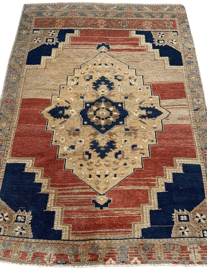 Exquisite handmade oushak rug 3'7''x5' - Tampa Home & Garden Store