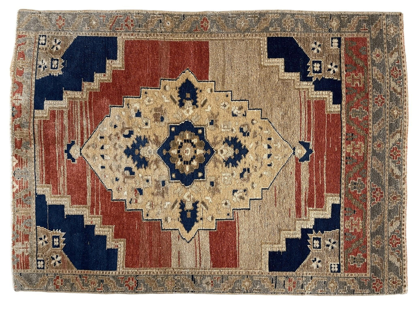Exquisite handmade oushak rug 3'7''x5' - Tampa Home & Garden Store