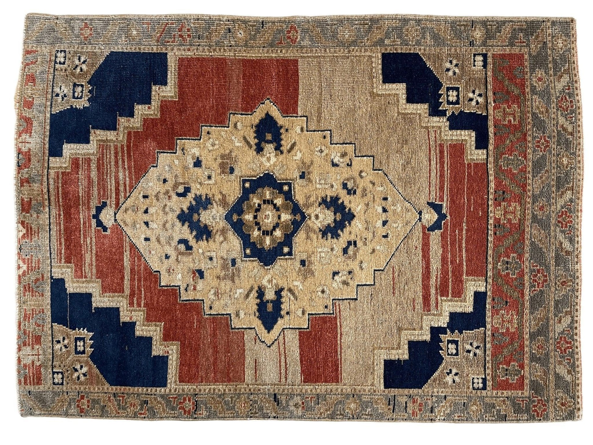 Exquisite handmade oushak rug 3'7''x5' - Tampa Home & Garden Store