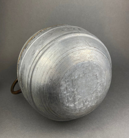 Extra Large Metal Vase with Bronze Handles and Gold Seam. Rustic Container for Flowers, Dry Arrangements or Display. Rustic Home Decor. - Tampa Home & Garden Store