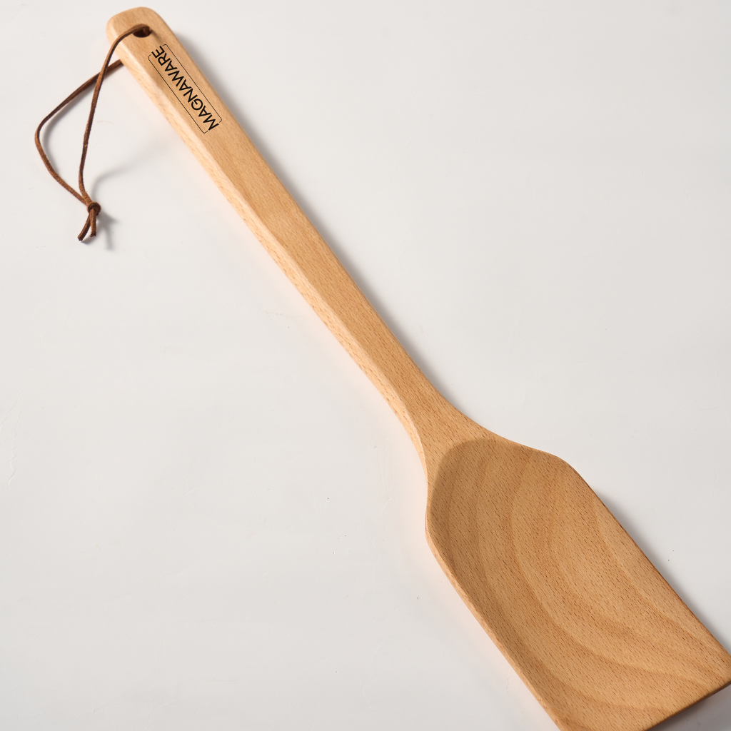 Extra Long Wooden Spatula - 18-inch Heavy Duty Stir Paddle for Cooking in Big Pots & Wall Décor - Solid Natural Hard Wood Large Spatula. - Tampa Home & Garden Store