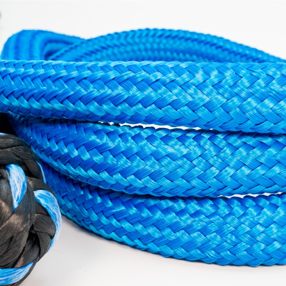 Extra Long 4x4 Soft Shackle blue braided tow rope by Carbon Offroad USA on Tampa Home & Garden Store