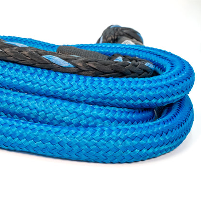 Extra Long 4x4 Soft Shackle blue braided tow rope by Carbon Offroad USA on Tampa Home & Garden Store