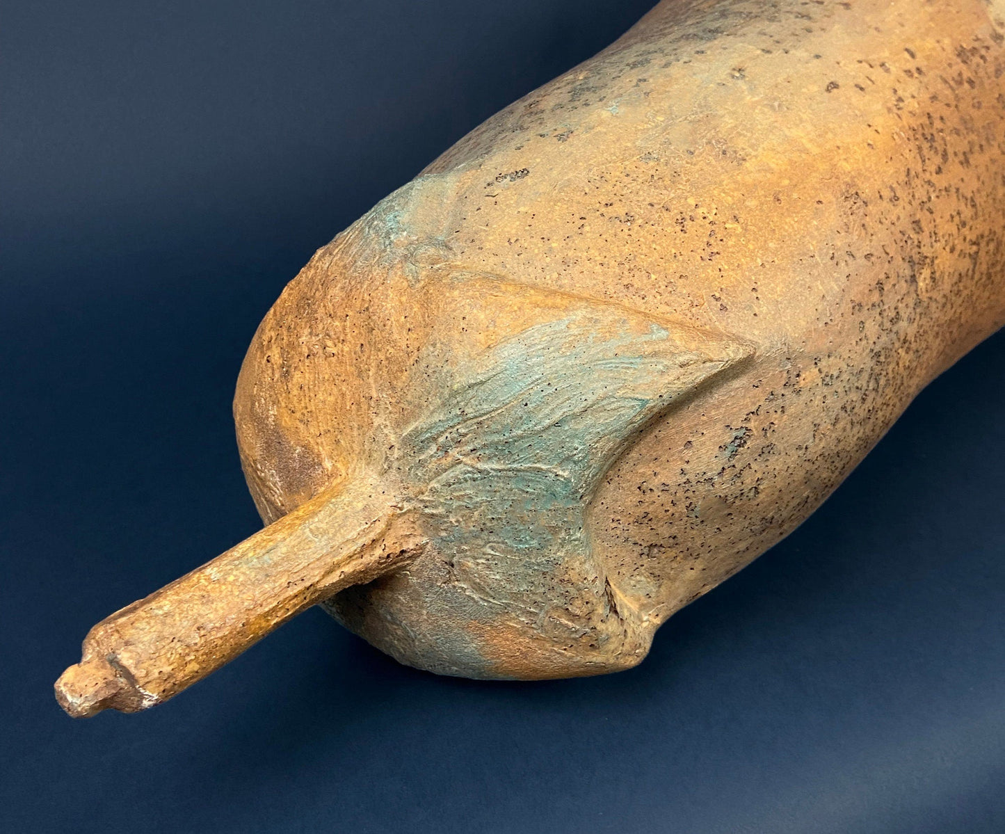 Extra Large Gourd or Pumpkin. 34-inch Tall Thanksgiving, Halloween, or Fall Home/Porch Decor. Store Display. Looks like Concrete.