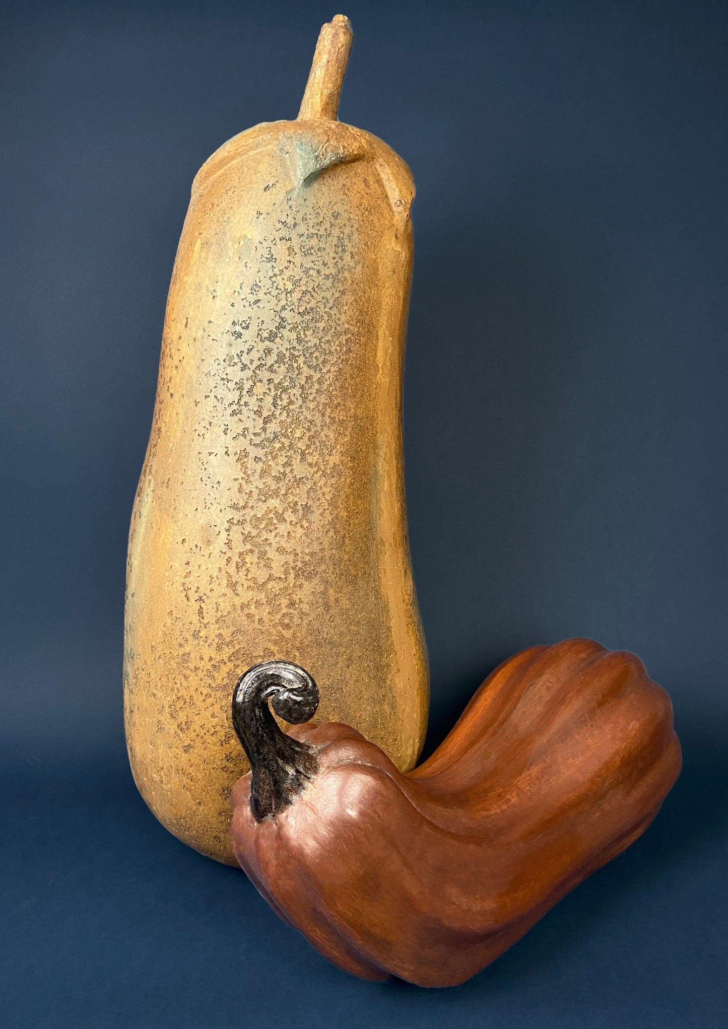 Extra Large Gourd or Pumpkin. 34-inch Tall Thanksgiving, Halloween, or Fall Home/Porch Decor. Store Display. Looks like Concrete.