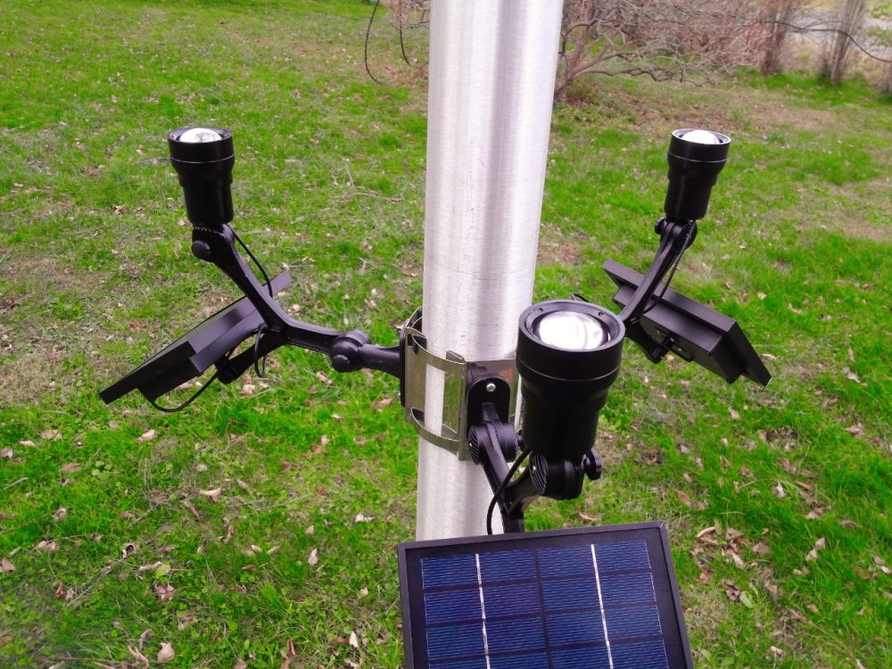 Extreme Commercial Solar Flagpole Light CREE - Tampa Home & Garden Store