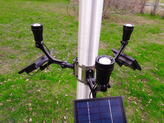 Extreme Commercial Solar Flagpole Light CREE - Tampa Home & Garden Store