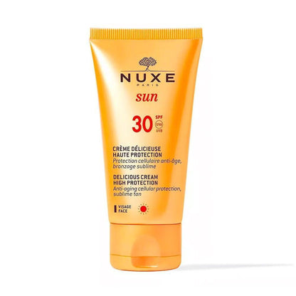 Nuxe Sun Cream for Face SPF30 50ml orange tube on Tampa Home & Garden Store