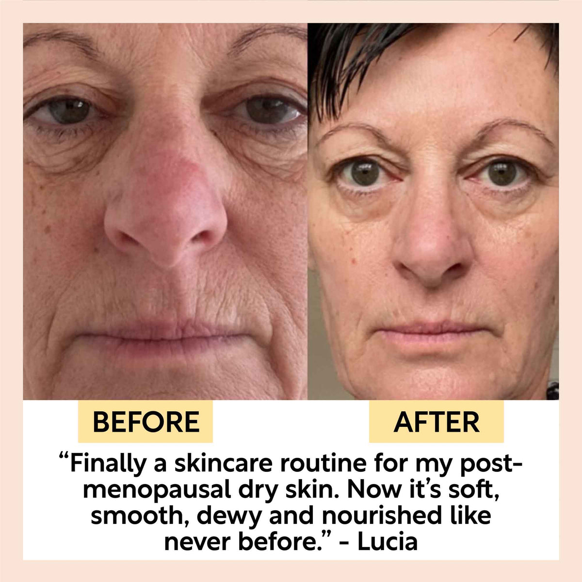 UpCircle The Caffeinated Duo cosmetic set, two-panel before and after skincare collage on Tampa Home & Garden Store