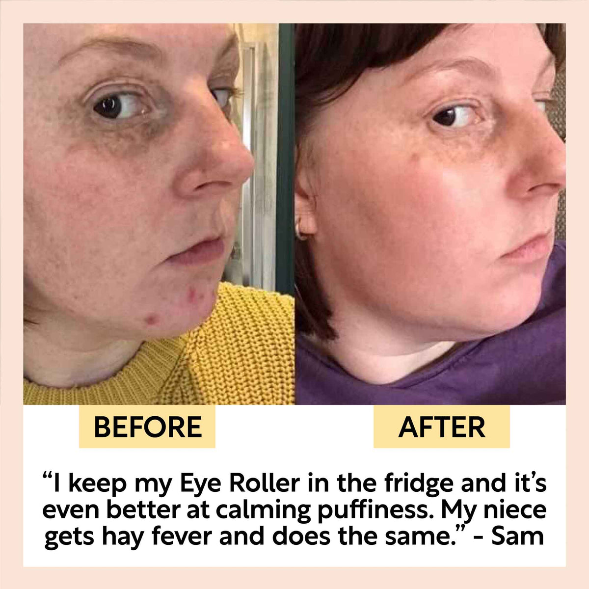UpCircle Day + Night Eye Care Bundle skincare set dual-pane before-after collage on Tampa Home & Garden Store