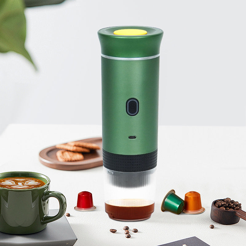 2025 Upgraded 3-in-1 Cordless Coffee Maker - 20Bar Portable for Car/Camping/Home, Capsule/Powder, USB Fast Heat - Tampa Home & Garden Store