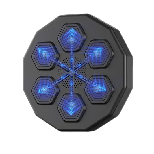 Smart Music Boxing Machine wall-mounted Bluetooth device with six blue LED hex pads on Tampa Home & Garden Store