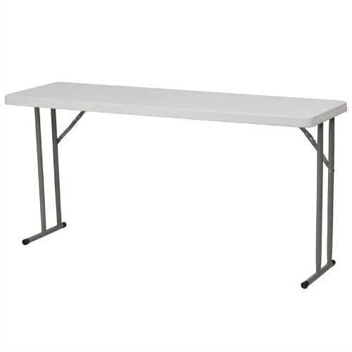 White Top Commercial Grade 60-inch Folding Table - Holds up to 330 lbs - Tampa Home & Garden Store