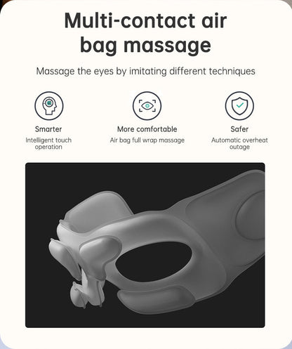 Eye Massager Air Pressure Vibration Eye Protector Bluetooth Eye Massage Relax Migraines Relief Improve Sleep - Tampa Home & Garden Store