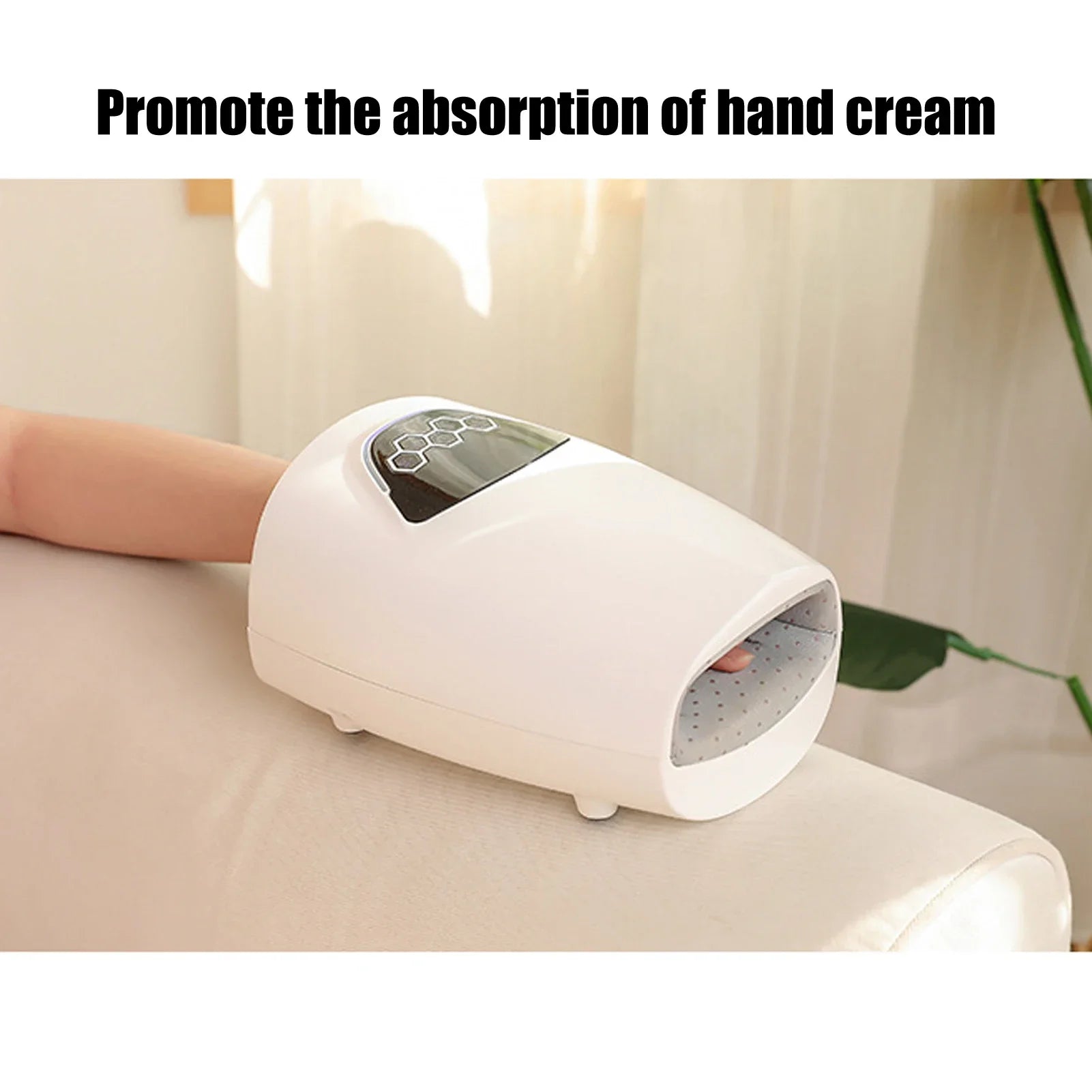 Electric Hand Massager Device Heat Finger Massage Pain Relief Therapy Air Compression Hand Care Palm Finger Massage Machine - Tampa Home & Garden Store