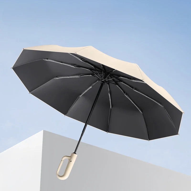 Men's and Women's Sunshade Umbrella Automatic Ring Umbrella Rain and Sun Protection UV Folding - Tampa Home & Garden Store
