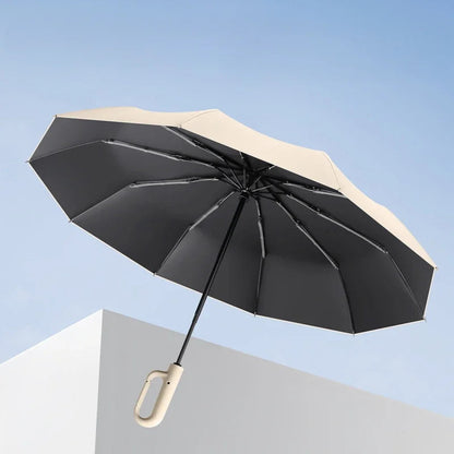 Men's and Women's Sunshade Umbrella Automatic Ring Umbrella Rain and Sun Protection UV Folding - Tampa Home & Garden Store