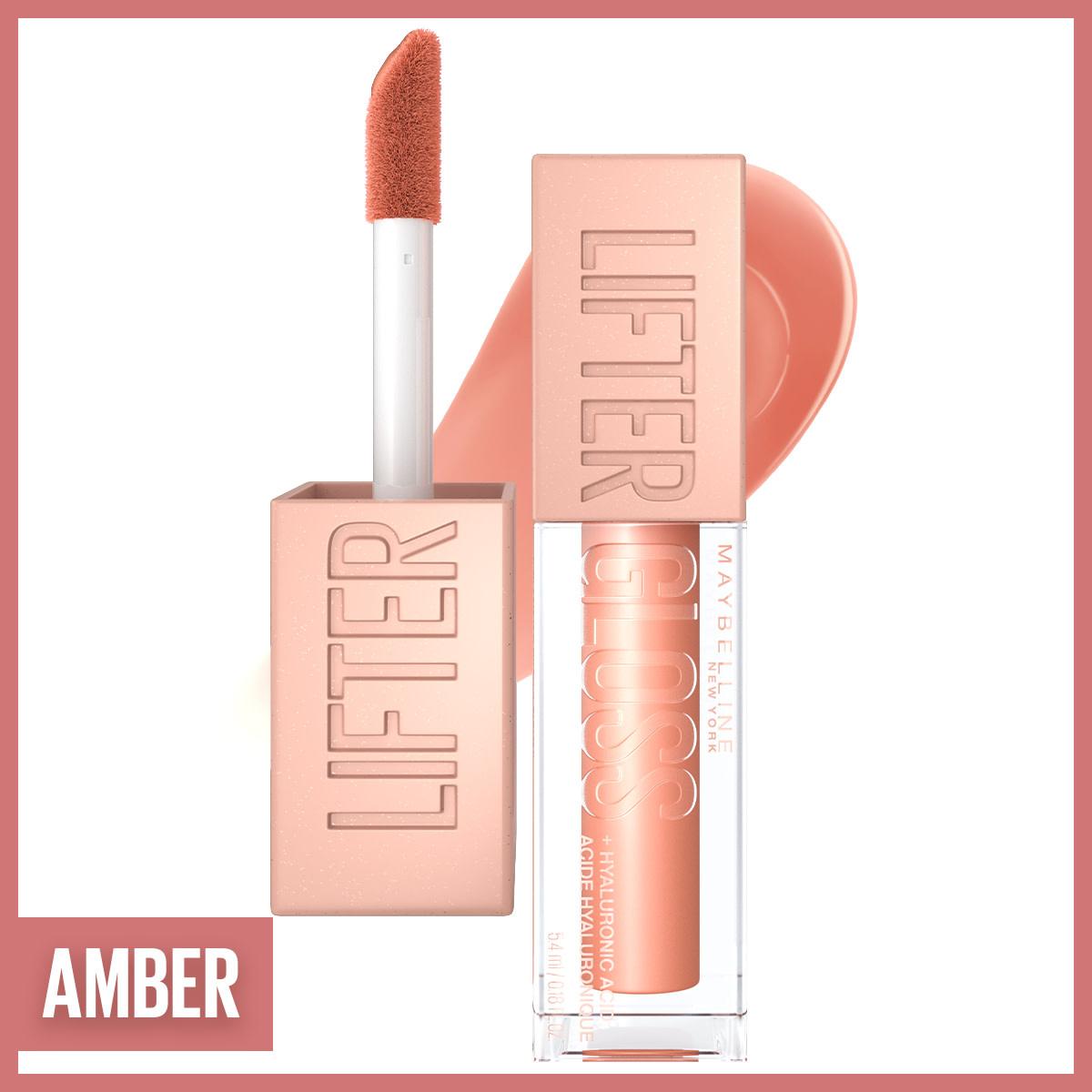Maybelline New York Lifter Gloss lip gloss amber shade; peach-pink tube with LIFTER on Tampa Home & Garden Store