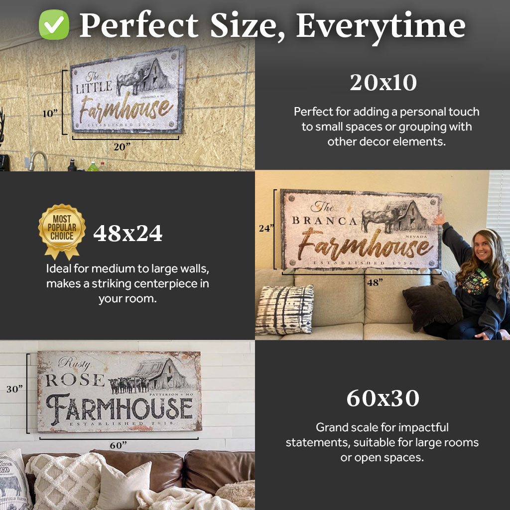 Rustic Farmhouse Sign X canvas by Tailored Canvases crafting canvas for home decor on Tampa Home & Garden Store