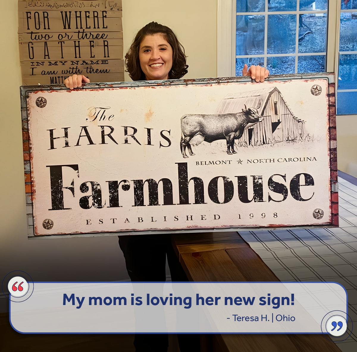 Rustic Farmhouse Sign II canvas crafting canvas by Tailored Canvases featuring a weathered barn illustration on Tampa Home & Garden Store