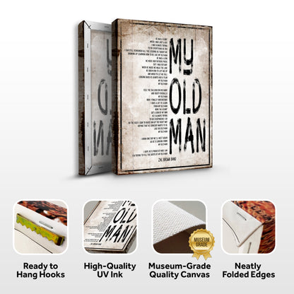Tailored Canvases canvas wall art My Old Man on Tampa Home & Garden Store on Tampa Home & Garden Store