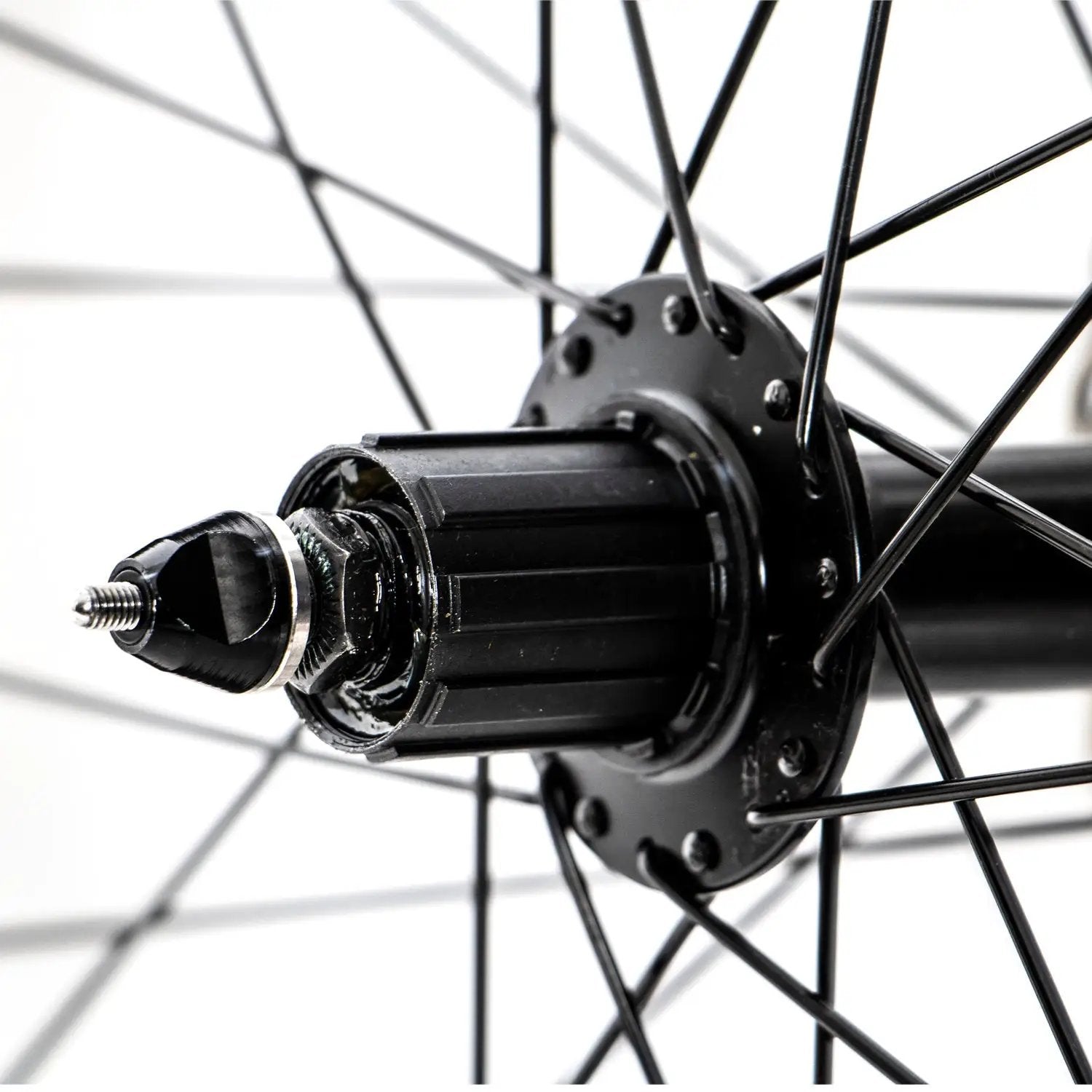 27.5x3 inch wheel set hub assembly with black spokes and threaded axle FAT-HS FAT-HD series on Tampa Home & Garden Store
