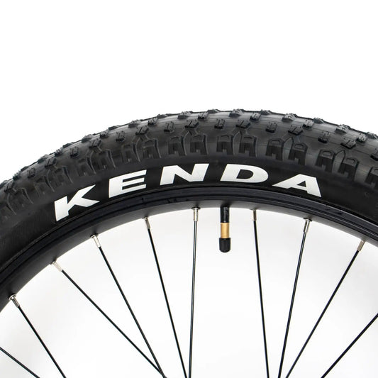 27.5x3 inch wheel set for FAT-HS/FAT-HD series with black rim and knobby KENDA tire on Tampa Home & Garden Store